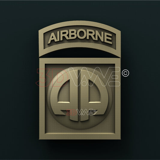 US ARMY 82nd AIRBORNE 3D STL 3DWave