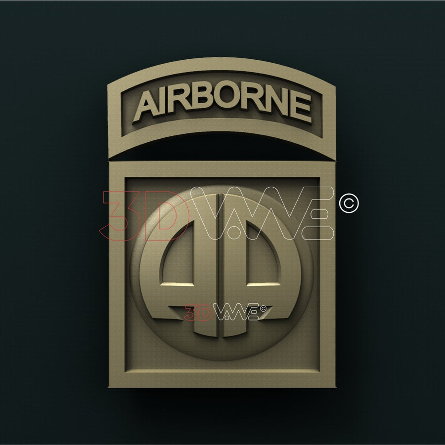 US ARMY 82nd AIRBORNE 3D STL 3DWave