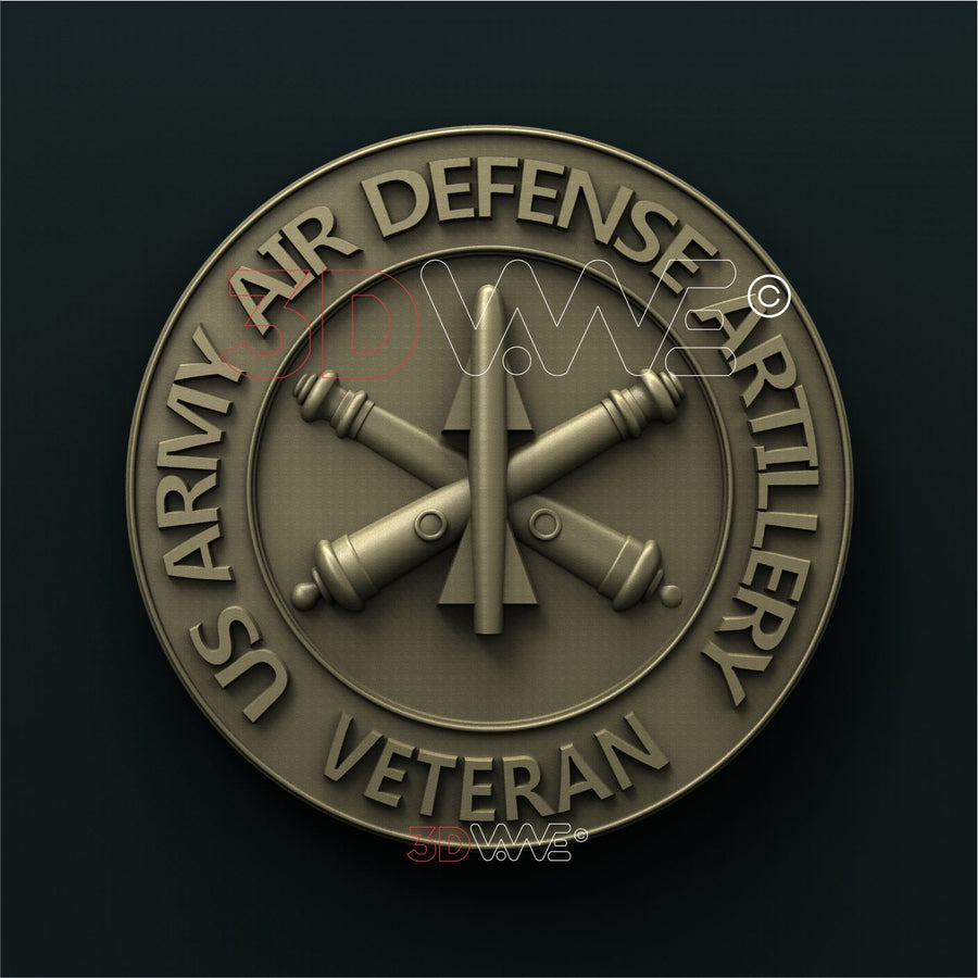 US ARMY AIR DEFENSE ARTILLERY VETERAN 3D STL 3DWave
