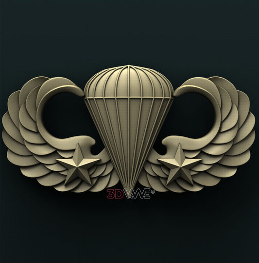 US ARMY BASIC COMBAT PARACHUTE 2nd AWARD 3D STL 3DWave