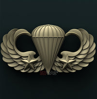 Thumbnail for US ARMY BASIC COMBAT PARACHUTE 2nd AWARD 3D STL 3DWave