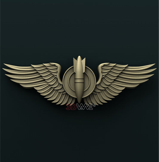 US ARMY BOMBARDIER WINGS 3D STL 3DWave
