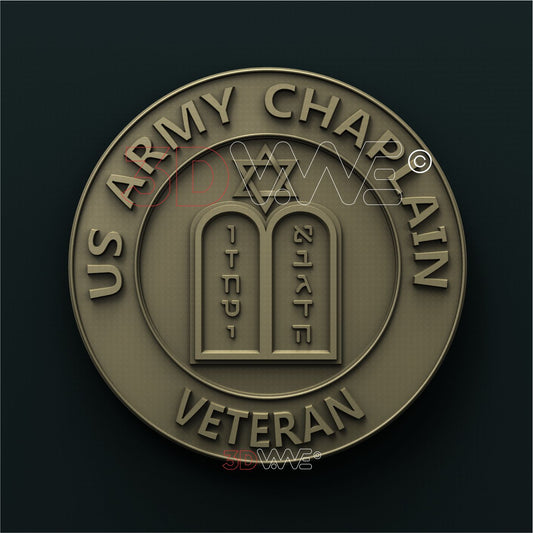US ARMY CHAPLAIN VETERAN 3D STL 3DWave