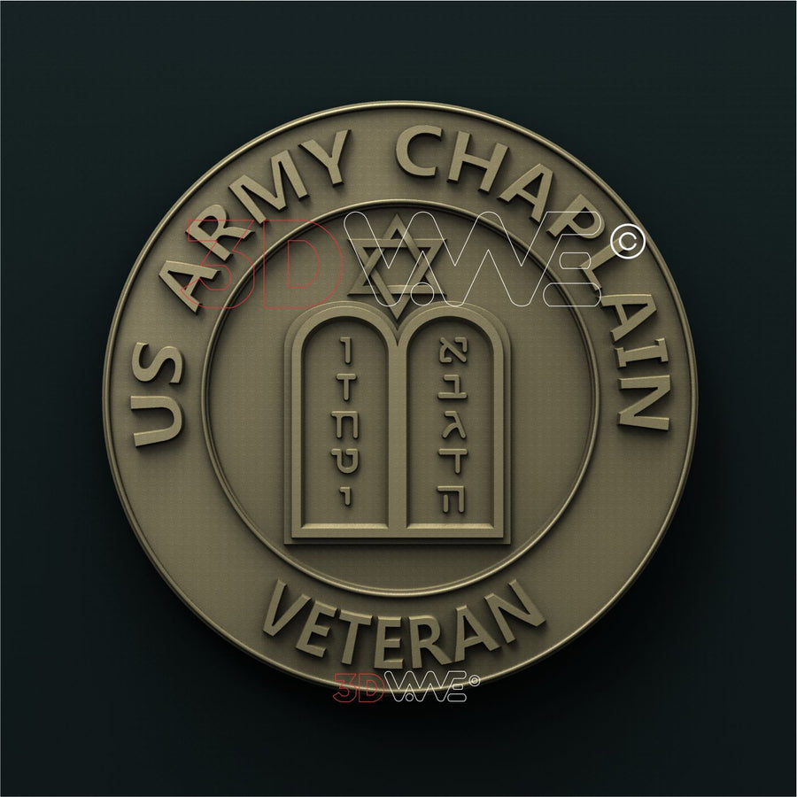 US ARMY CHAPLAIN VETERAN 3D STL 3DWave