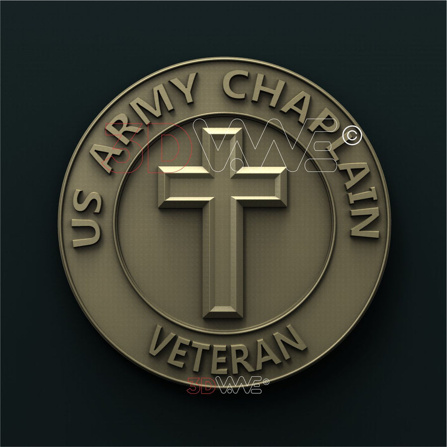 US ARMY CHAPLAIN VETERAN 3D STL 3DWave