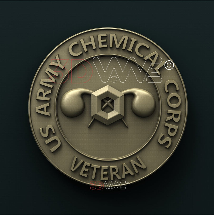 US ARMY CHEMICAL CORPS VETERAN 3D STL 3DWave