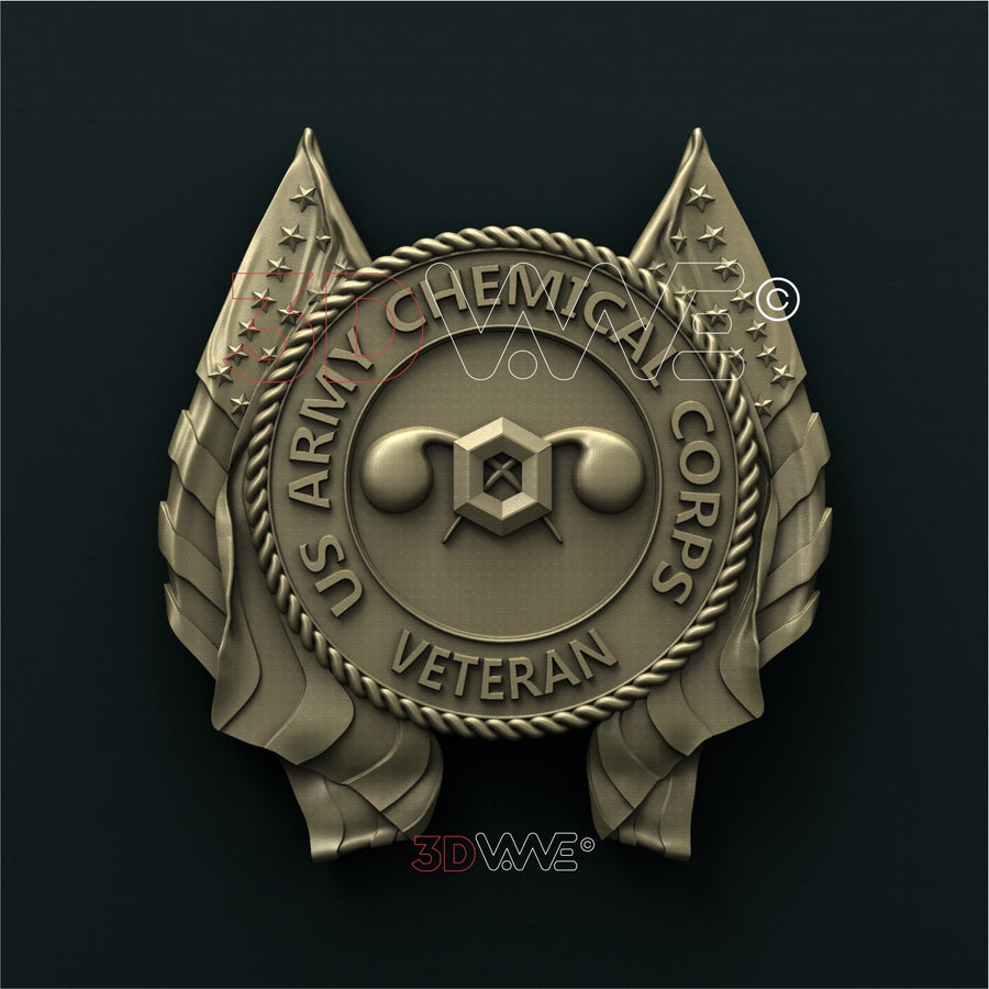 US ARMY CHEMICAL CORPS VETERAN 3D STL 3DWave