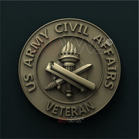 Thumbnail for US ARMY CIVIL AFFAIRS VETERAN 3D STL 3DWave