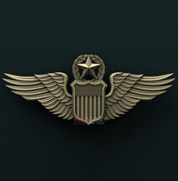 Thumbnail for US ARMY COMMAND PILOT WINGS 3D STL 3DWave