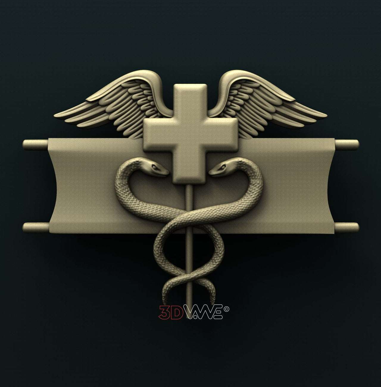 US ARMY EXPERT FIELD MEDICAL BADGE 3D STL 3DWave