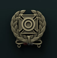 Thumbnail for US ARMY EXPERT SHOOTING BADGE 3D STL 3DWave