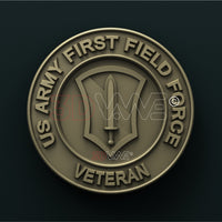 Thumbnail for US ARMY, FIRST FIELD FORCE VETERAN 3D STL 3DWave