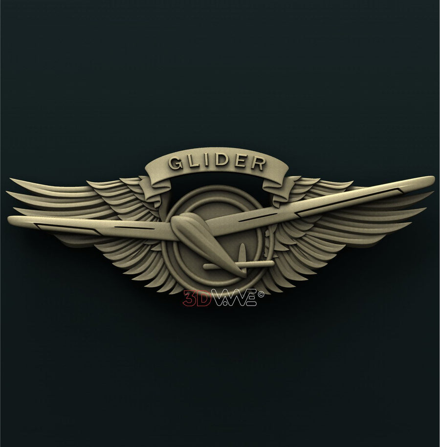 US ARMY GLIDER PILOT WINGS 3D STL 3DWave