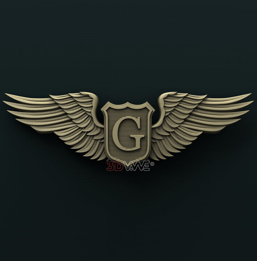 US ARMY GLIDER PILOT WINGS 3D STL 3DWave