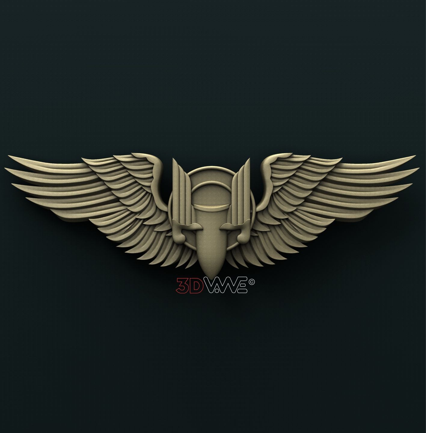 US ARMY GUNNER WINGS 3D STL 3DWave