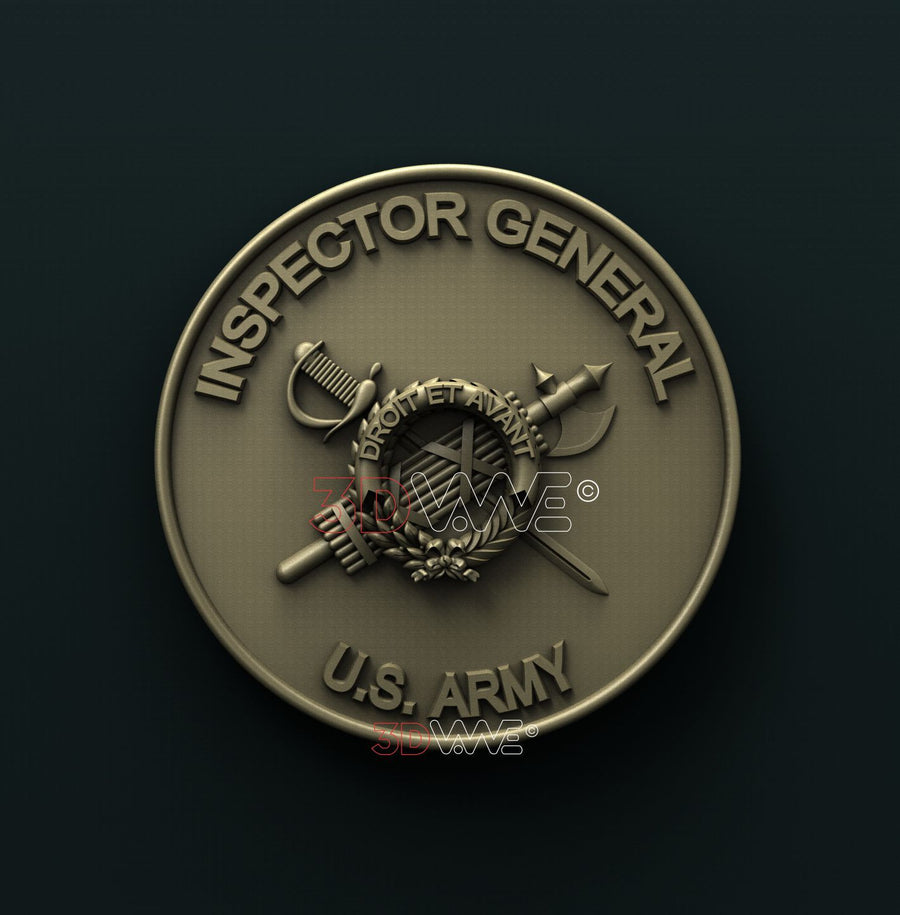 US ARMY INSPECTOR GENERAL 3D STL 3DWave