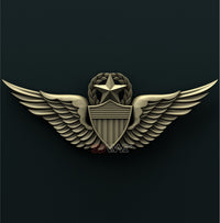 Thumbnail for US ARMY MASTER AVIATOR BADGE 3D STL 3DWave