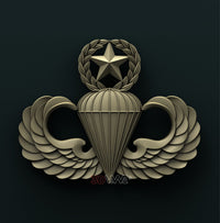 Thumbnail for US ARMY MASTER PARACHUTIST BADGE 3D STL 3DWave