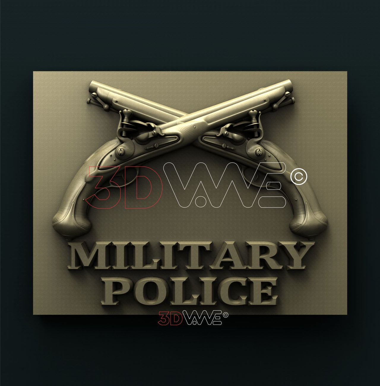 US ARMY MILITARY POLICE CORPS 3D STL 3DWave