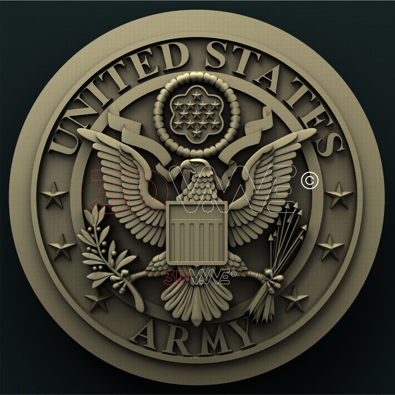 US ARMY SEAL 3D STL 3DWave