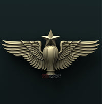 Thumbnail for US ARMY SENIOR BALOON PILOT WINGS 3D STL 3DWave