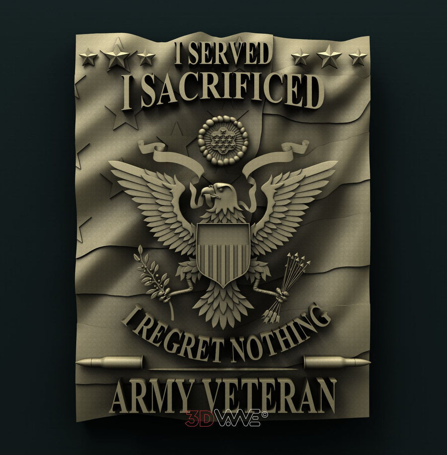 US ARMY VETERAN 3D STL 3DWave