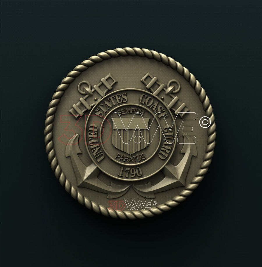US COAST GUARD SEAL 3D STL 3DWave