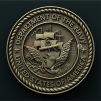 Thumbnail for US DEPARTMENT OF THE NAVY SEAL 3D STL 3DWave