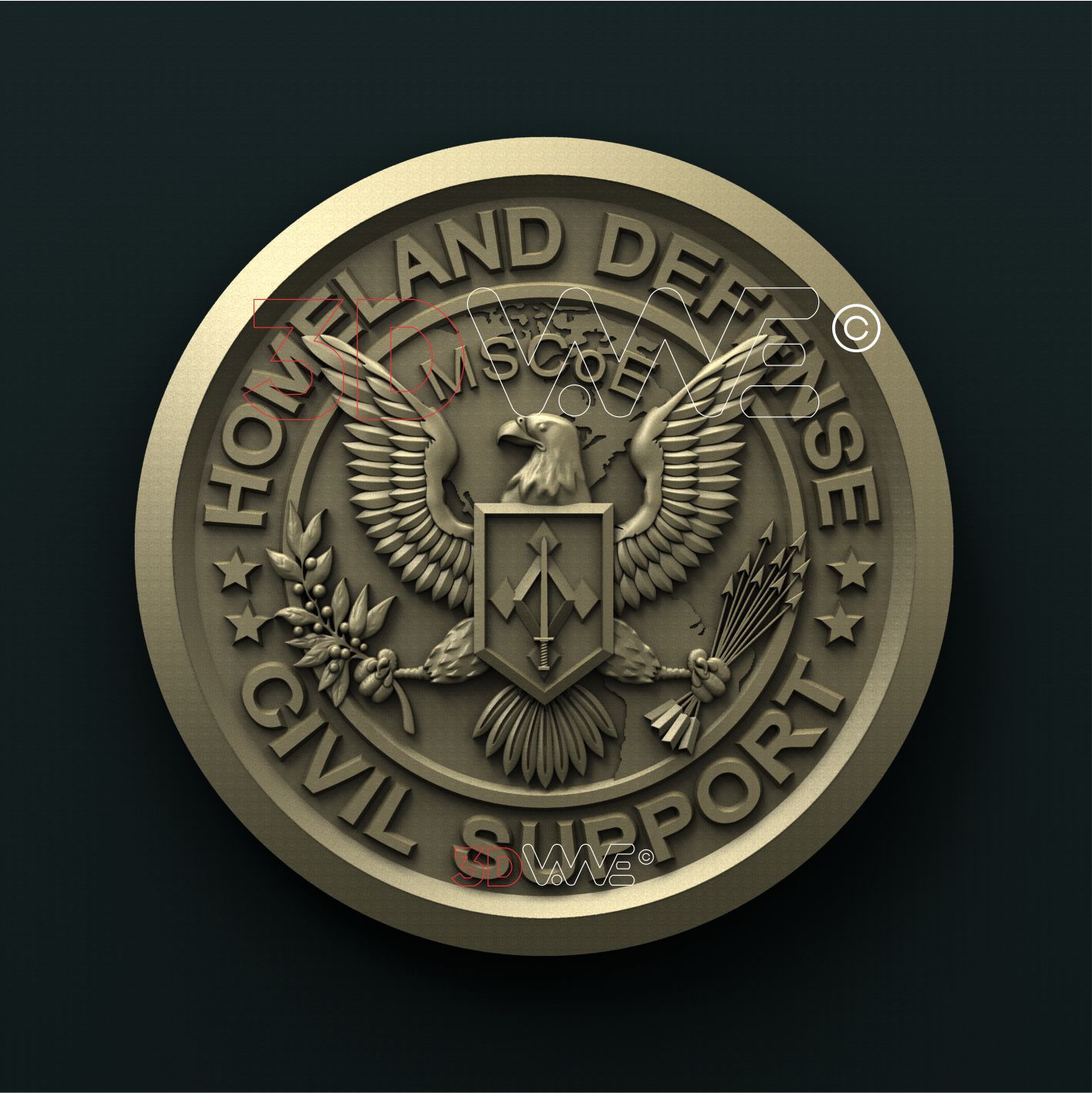 US HOMELAND DEFENSE CIVIL SUPPORT 3D STL 3DWave
