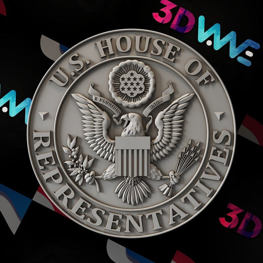US HOUSE OF REPRESENTATIVES SEAL 3d sttl - 3DWave.us