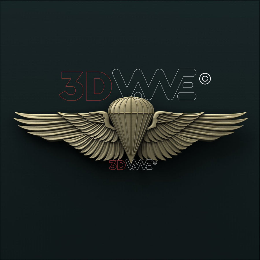 US MARINES AIRBORNE WINGS 3D STL 3DWave