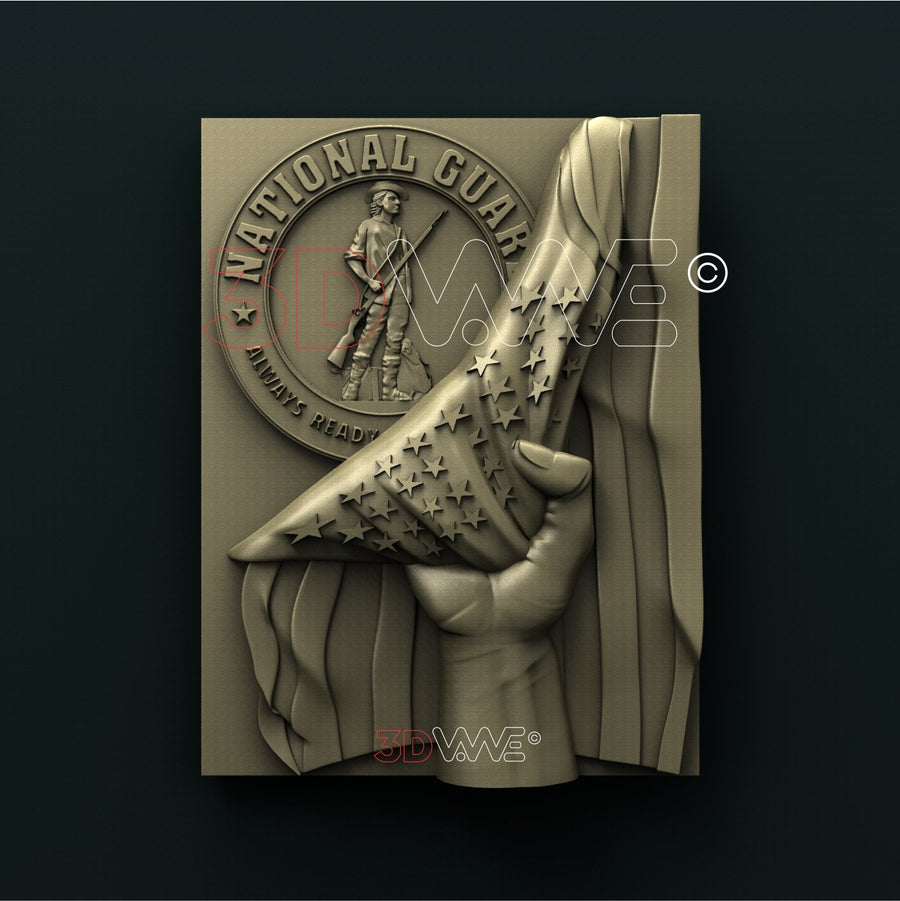 US NATIONAL GUARD 3D STL 3DWave