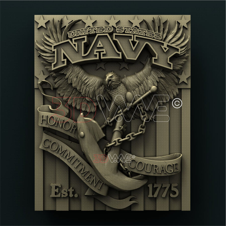 US NAVY 3D STL 3DWave