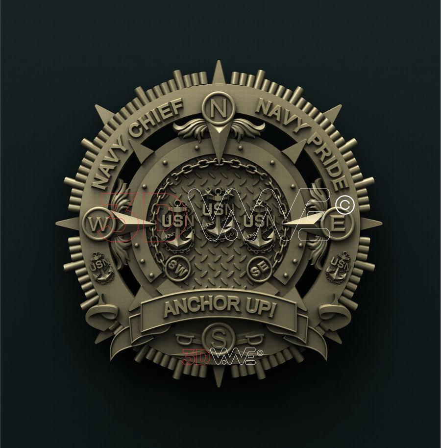 US NAVY CHIEF 3D STL 3DWave