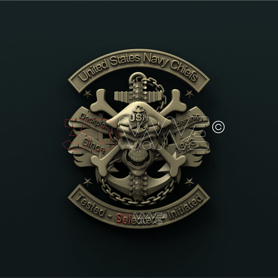 US NAVY CHIEFS 3D STL 3DWave