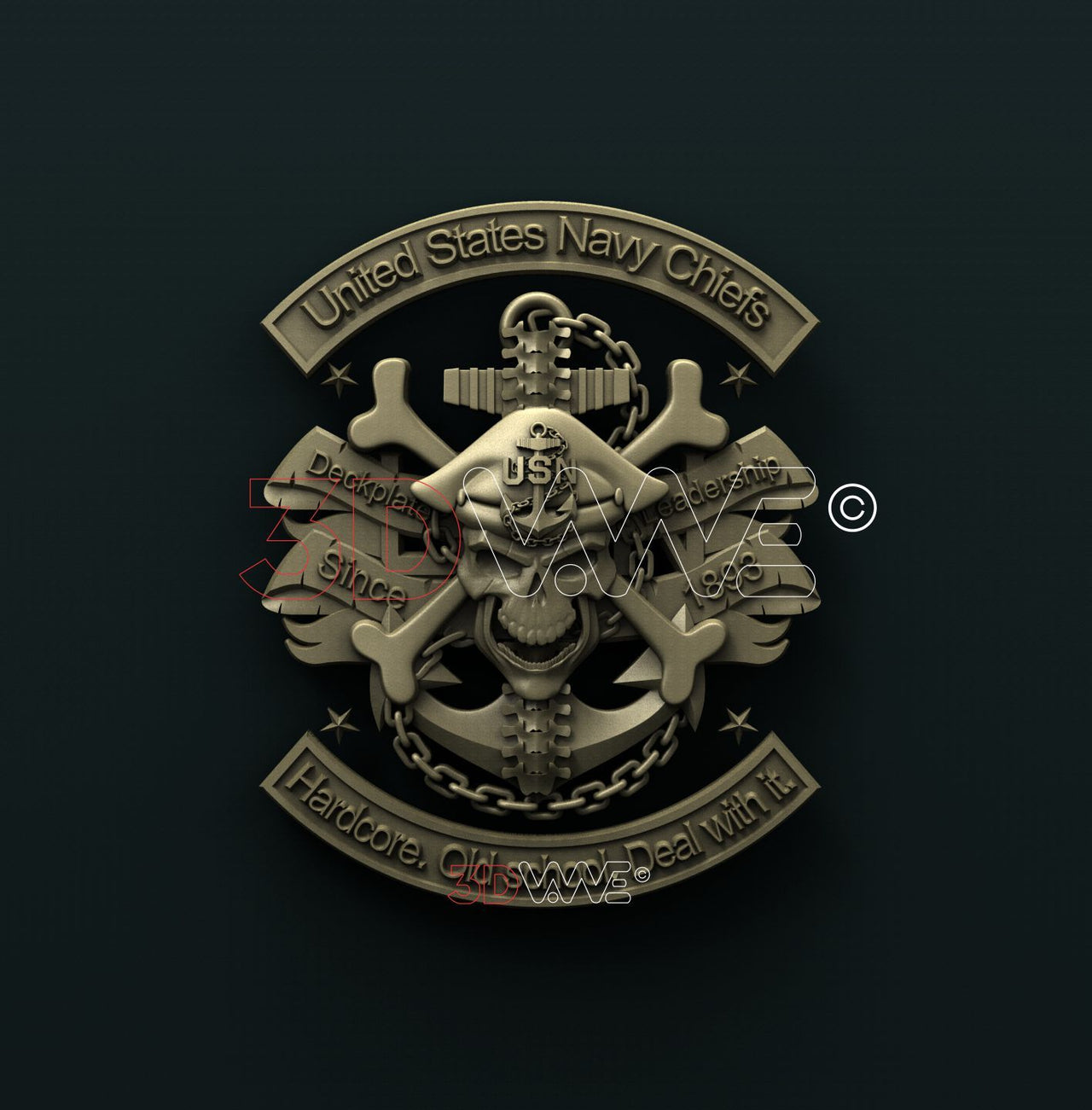 US NAVY CHIEFS 3D STL 3DWave