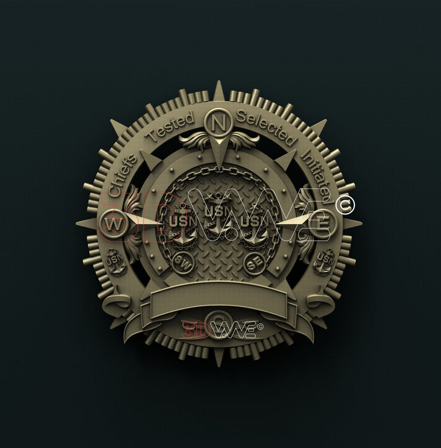 US NAVY CHIEFS 3D STL 3DWave