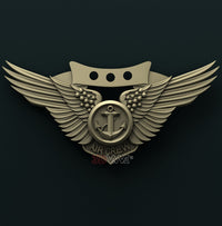 Thumbnail for US NAVY COMBAT AIRCREW BADGE 3D STL 3DWave