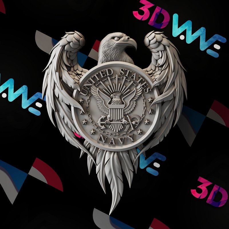 US NAVY eagle 3d stl - 3DWave.us