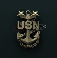 Thumbnail for US NAVY SENIOR CHIEF PETTY OFFICER ANCHOR 3D STL 3DWave