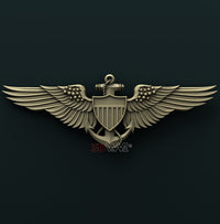 Thumbnail for US NAVY / USMC AVIATOR BADGE 3D STL 3DWave