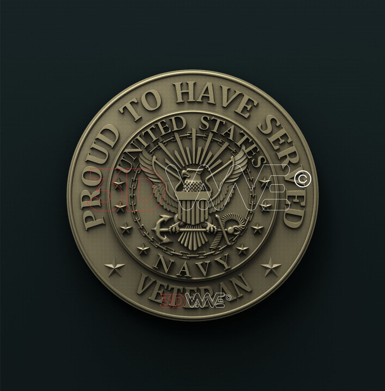 US NAVY VETERAN 3D STL 3DWave