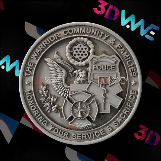 US WARRIOR COMMUNITY & FAMILIES 3d stl 3DWave.us