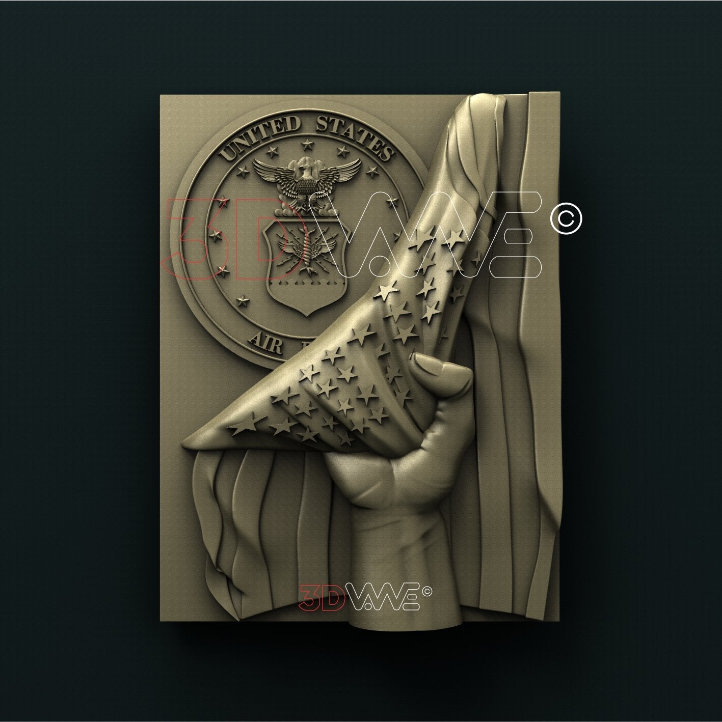 USA AIR FORCE 3D STL 3DWave