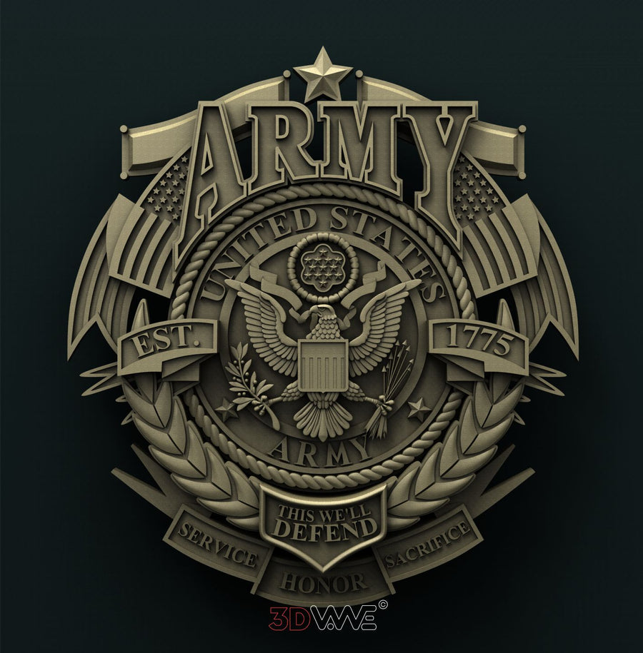 USA ARMY 3D STL 3DWave