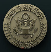 Thumbnail for USA ARMY VETERAN 3D STL 3DWave