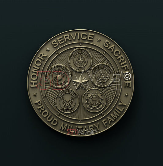 USA MILITARY BRANCHES 3D STL 3DWave