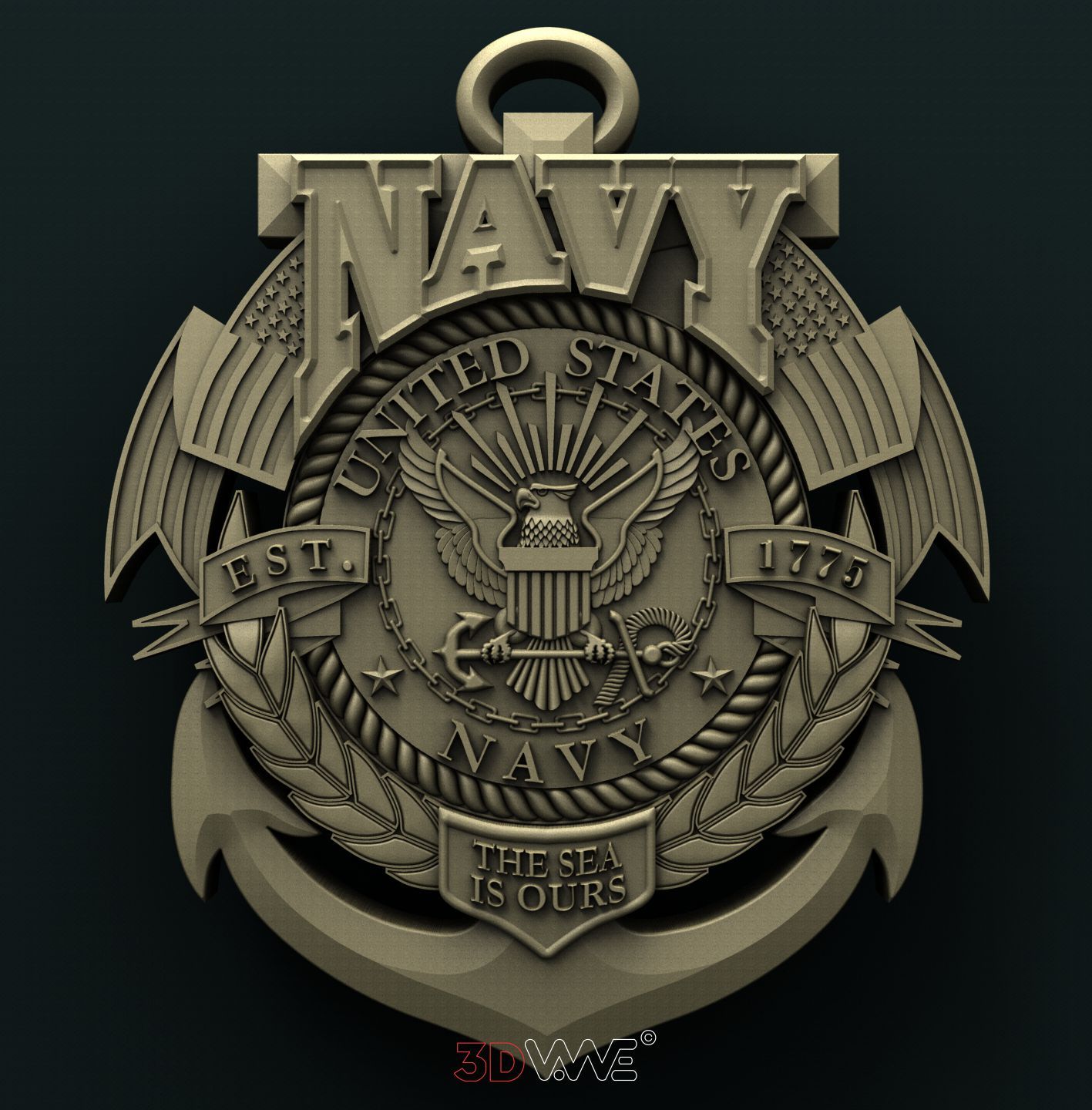 USA NAVY 3D STL 3DWave
