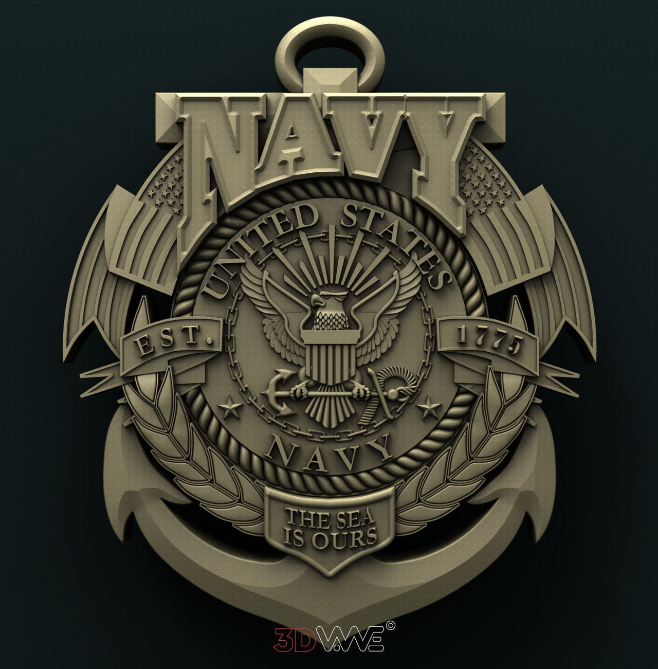 USA NAVY 3D STL 3DWave