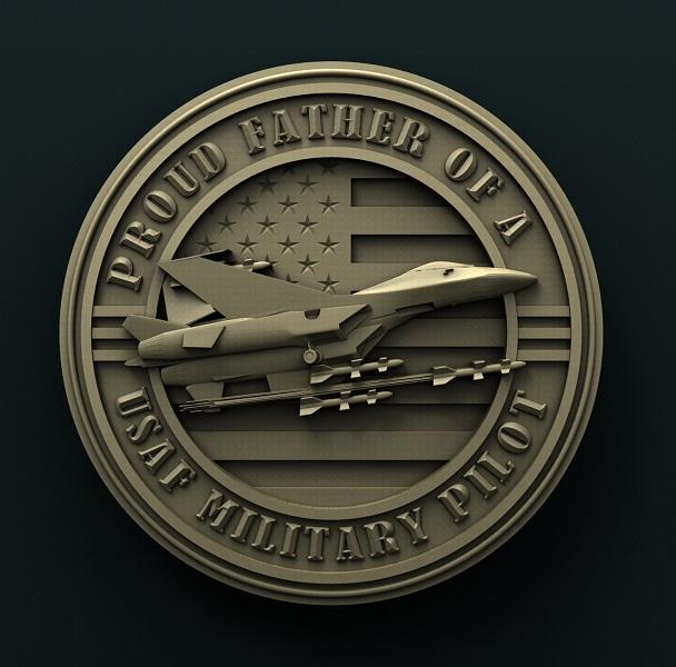 USAF MILITARY PILOT 3D STL 3DWave